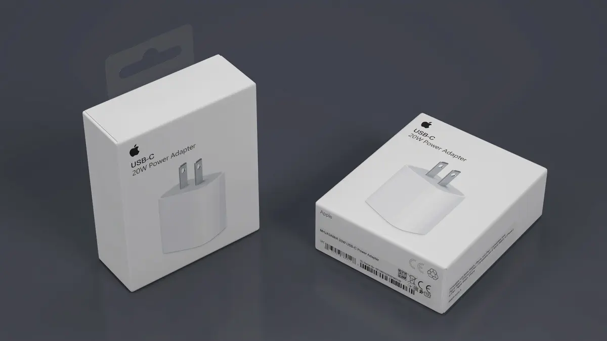 Apple USB-C Power Adapter Retail Packaging 3D model