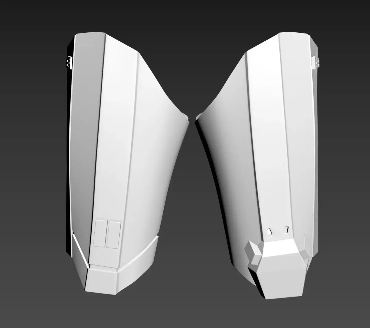 Star Wars The Rise of Skywalker Jet Trooper Thigh Armor 3D print model