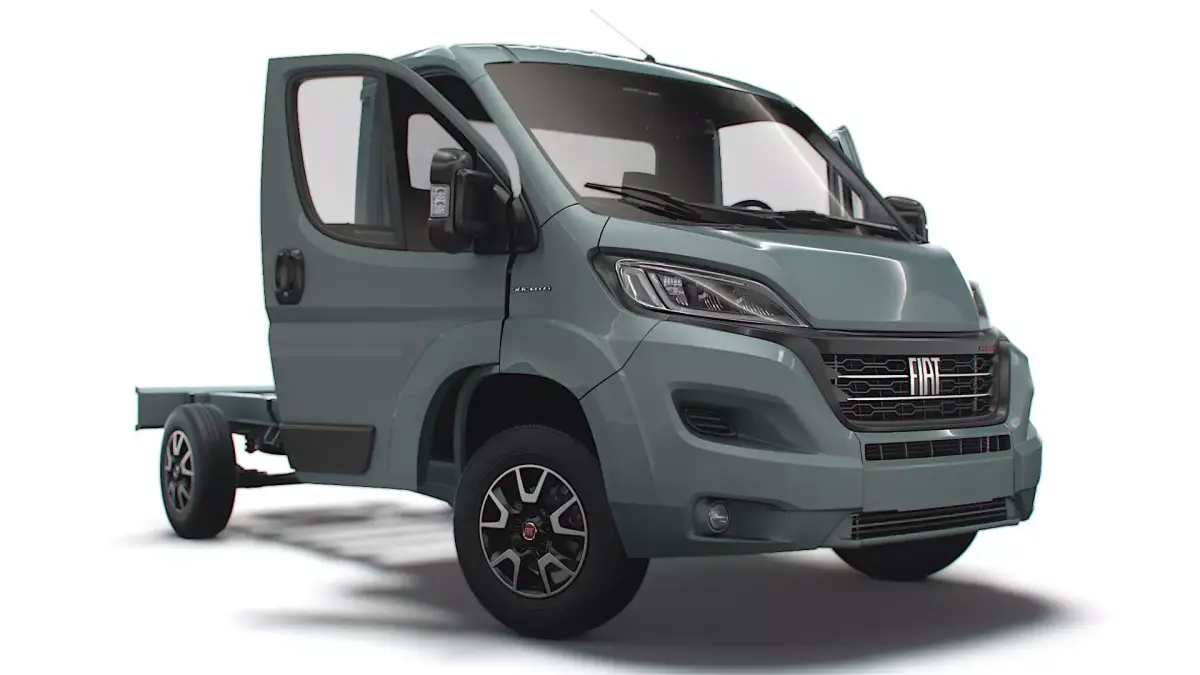 Fiat Ducato Chassis Truck SCab 3450WB HQInterior 2023 3D model
