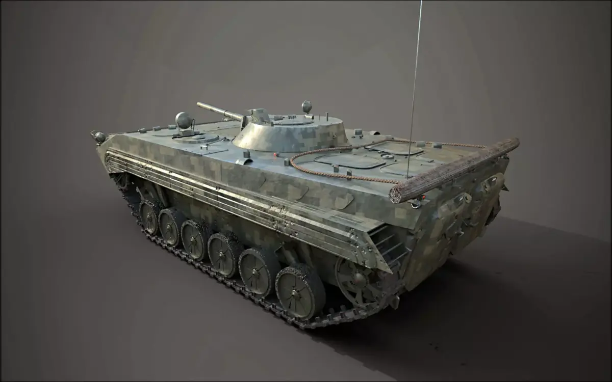 BMP 1 military tank 3D model