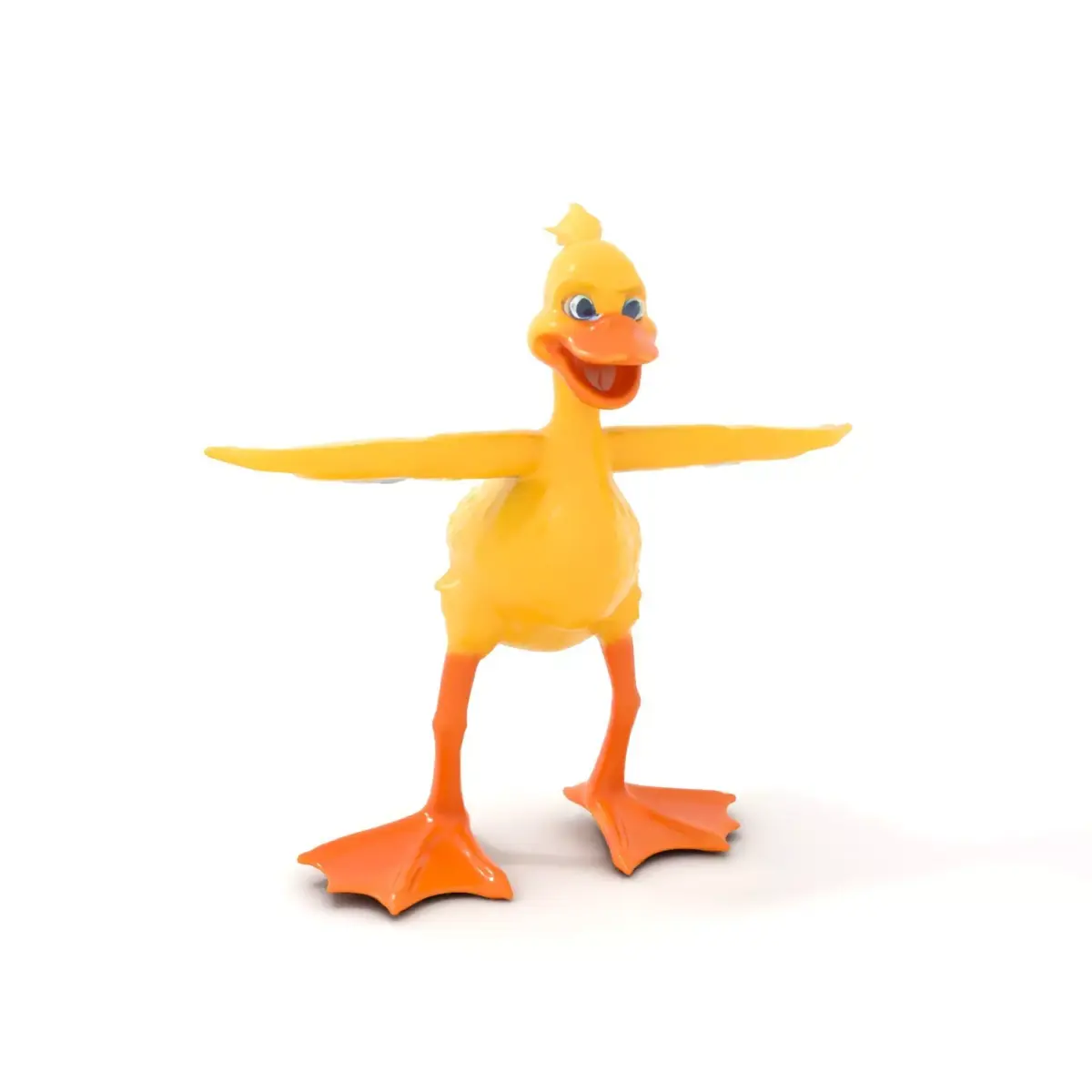 Vibrant Yellow Duckling model pack Low-poly 3D model