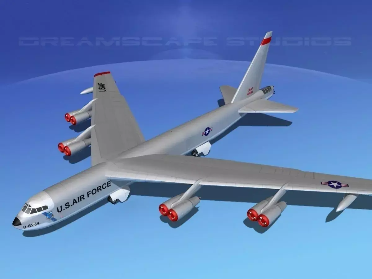 Boeing B-52D Stratofortress  V01 3D model