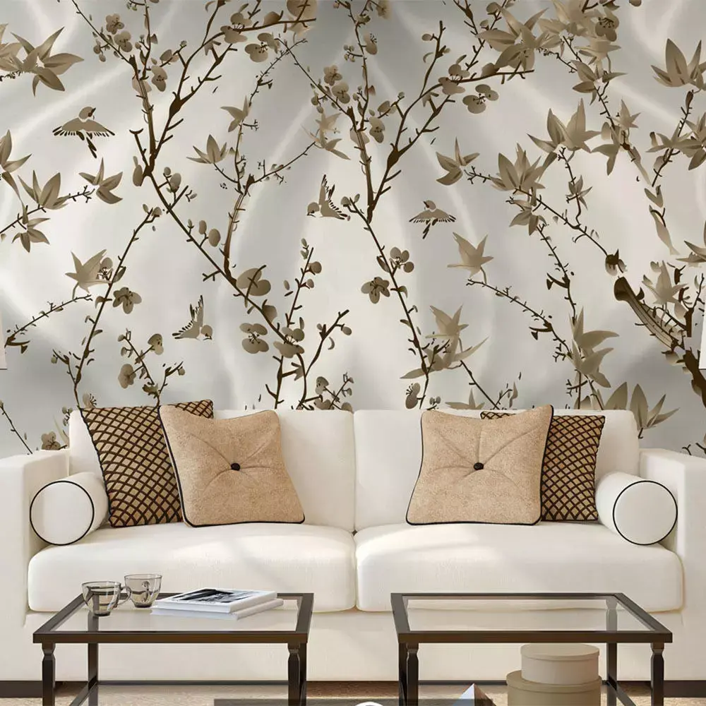 Silk Garden Aviary Wallpaper Texture  Texture
