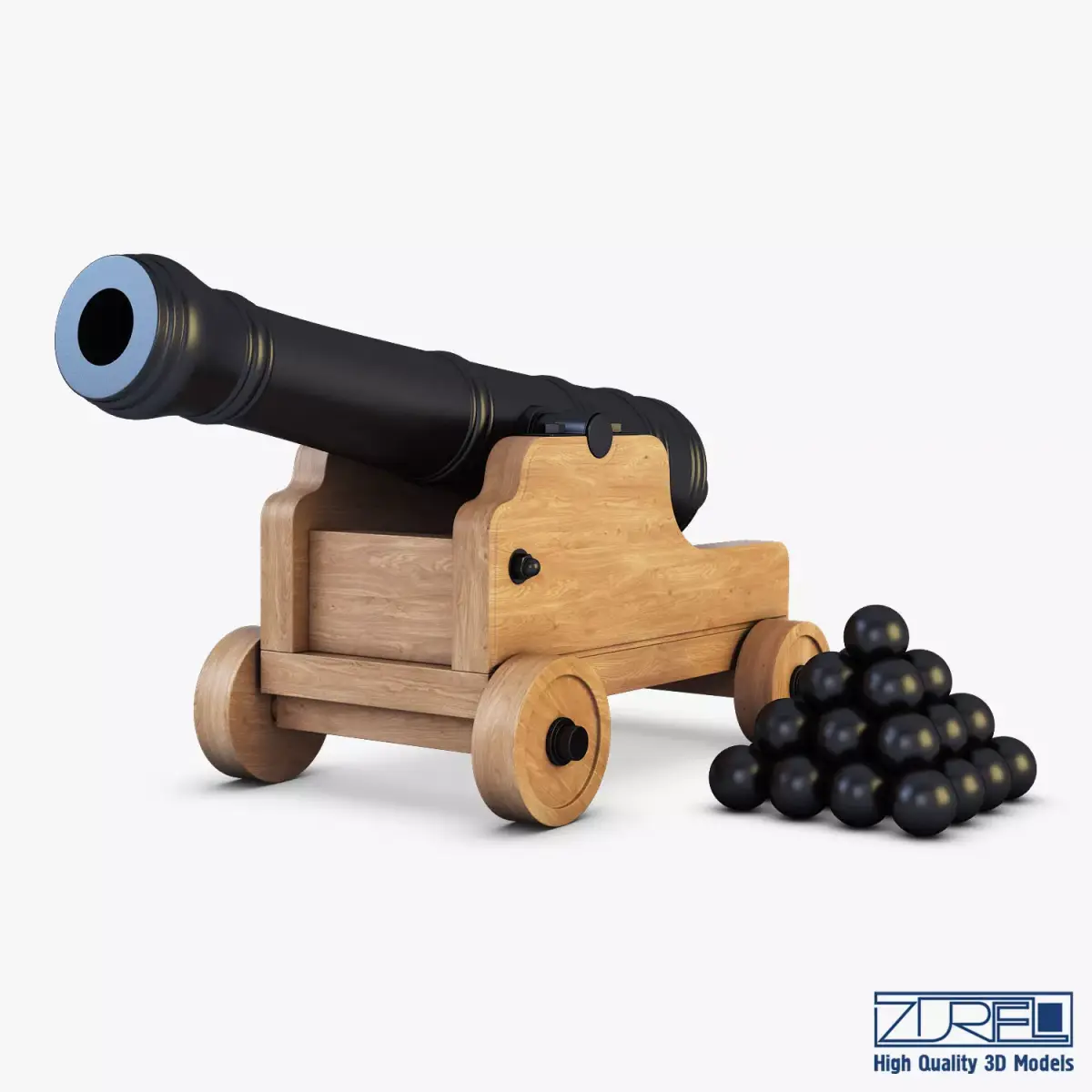 Ancient Cannon 3D model