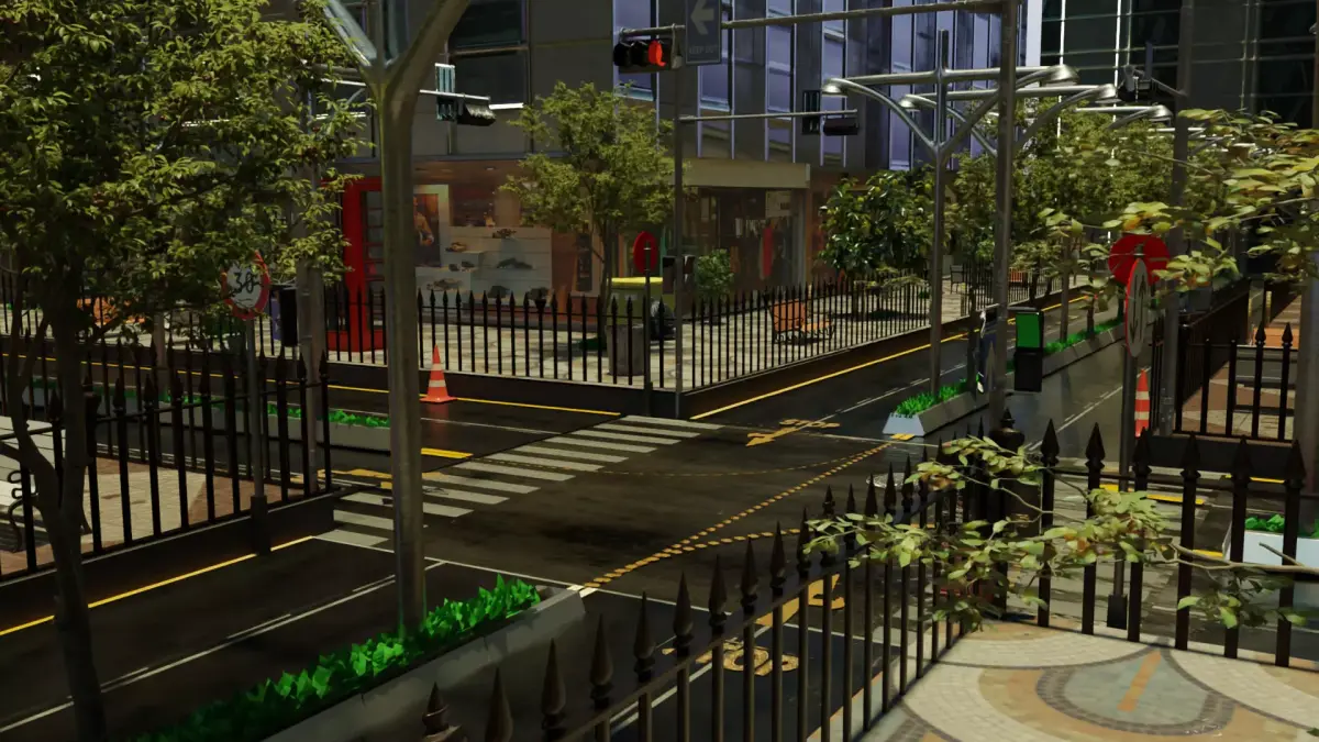  Fusion city street 3D model