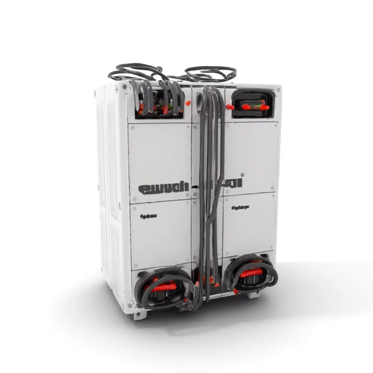 Industrial Power Converter Model Pack Low-poly 3D model