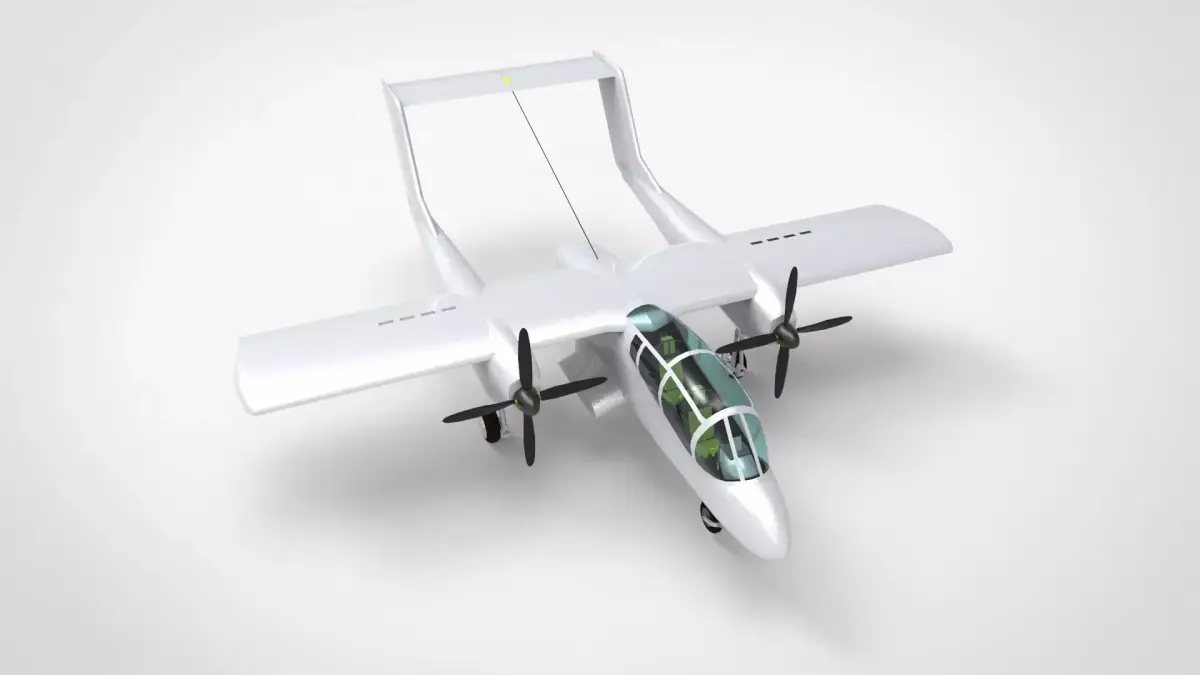 North American Rockwell OV-10A  Low-poly 3D model