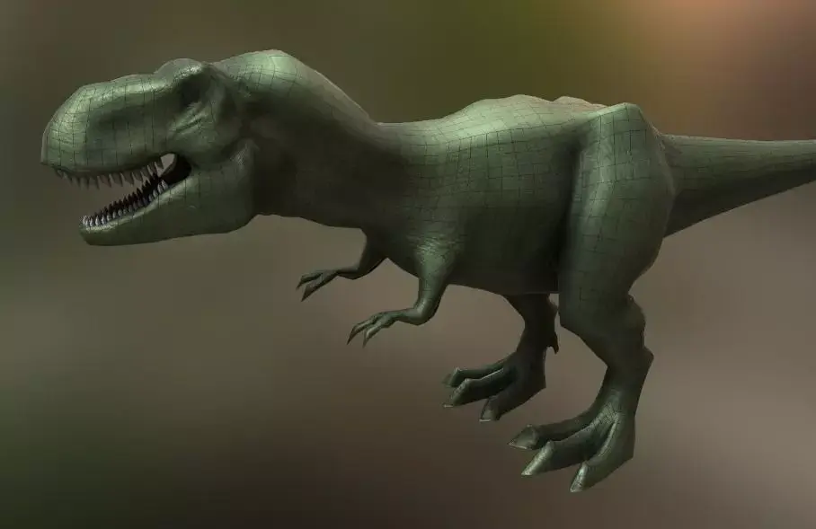 Tyrannosaurus Rex Low-poly 3D model 2