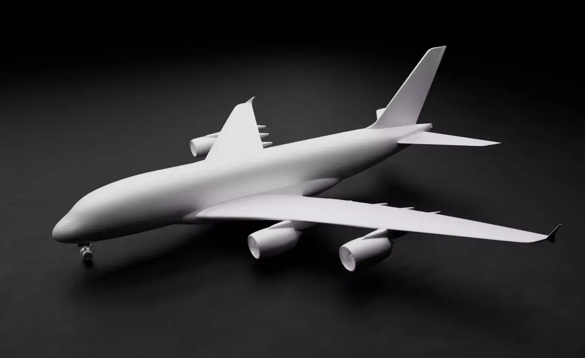 Airbus A380 3D print ready model 3D print model