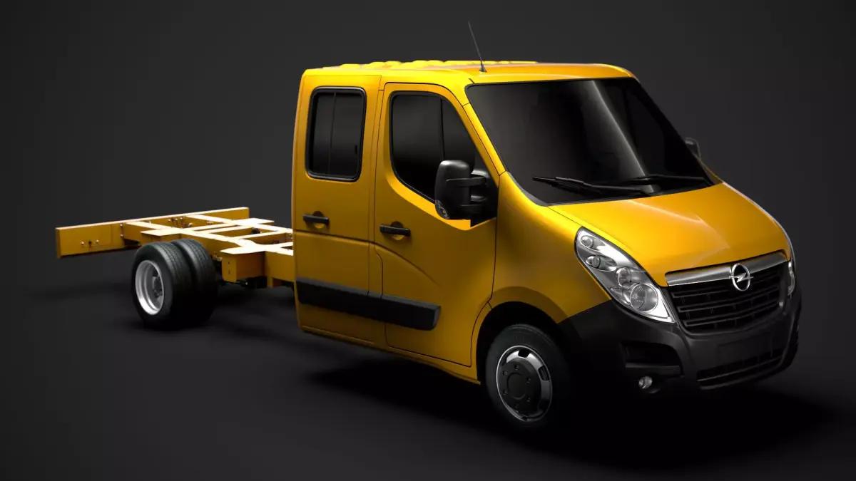 Opel Movano CrewCab DW E30 Chassis 2014 3D model