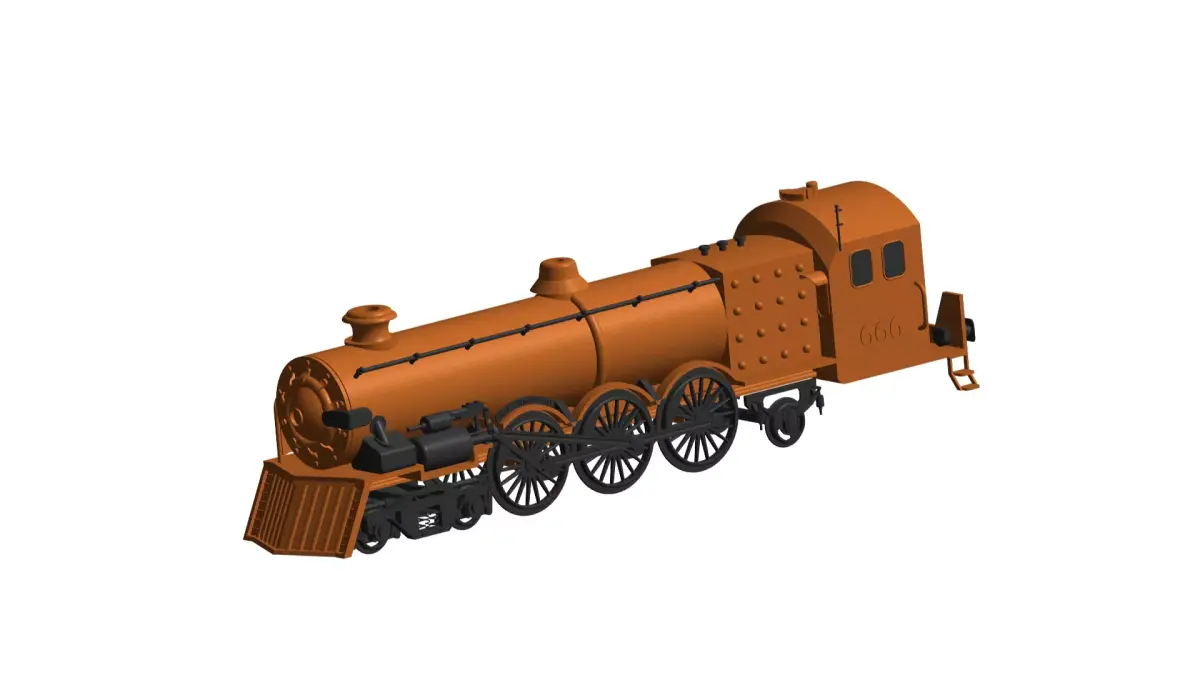 locomotive 3D model shop