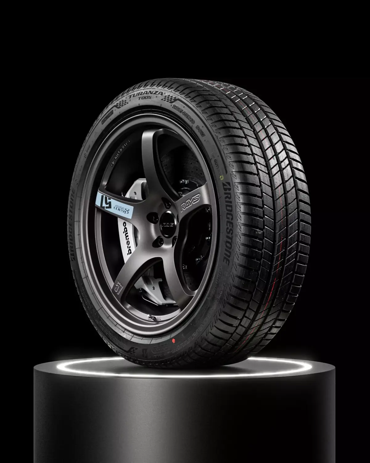 Bridgestone Turanza 225 45 R19 96W 3D model