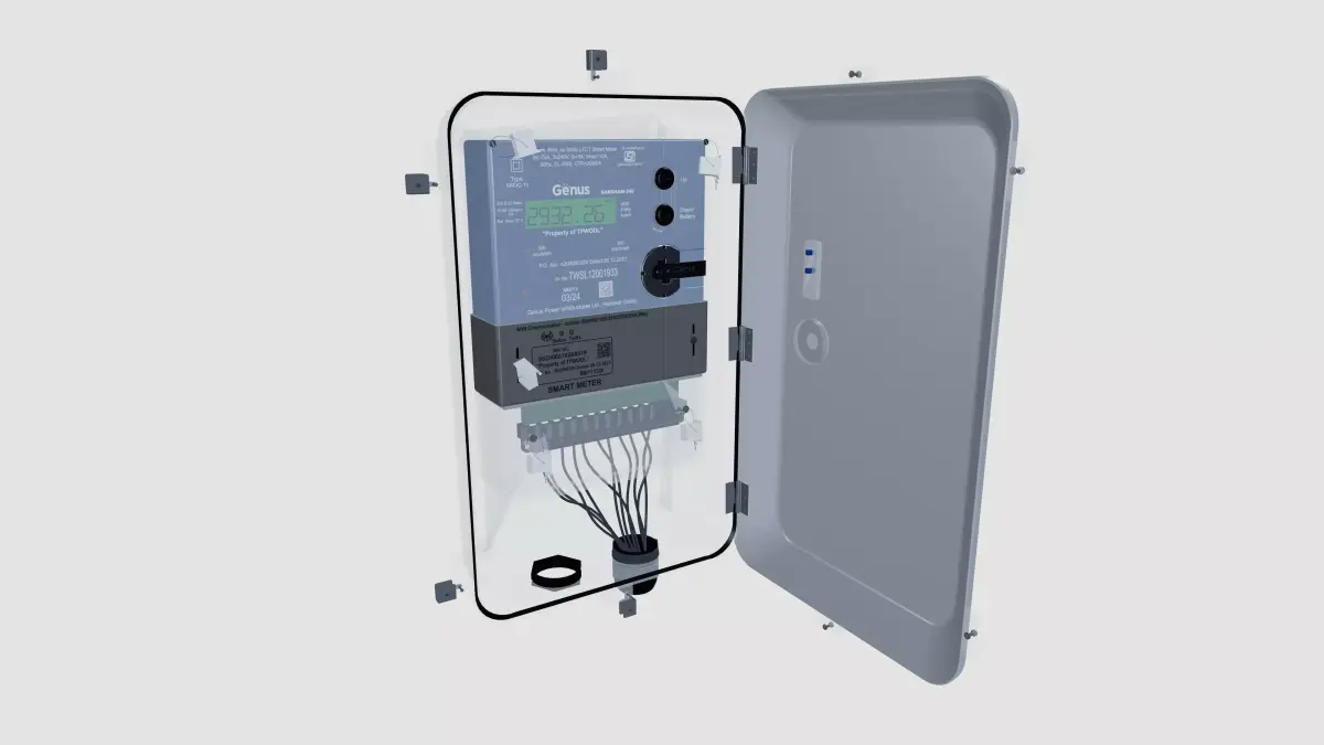Cubicle Meter 3D model