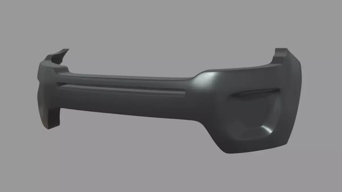 Front Bumper Range Rover Evoque Low-poly 3D model