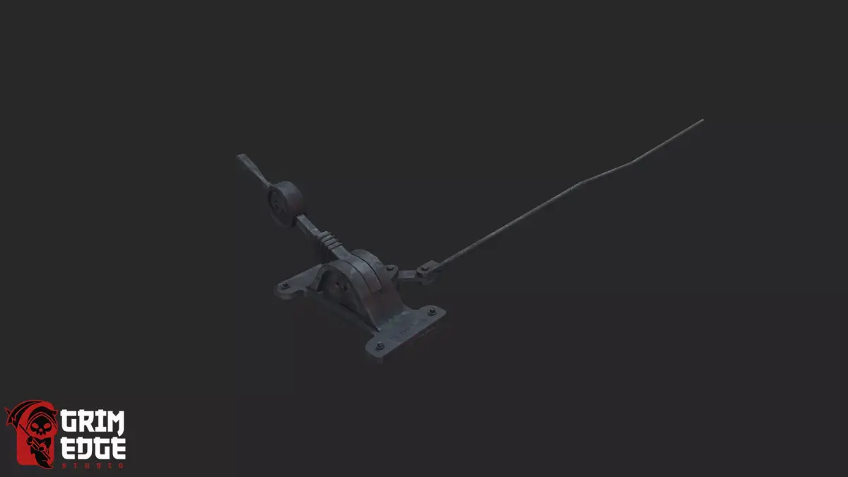 Rail Track Connector Low-poly 3D model