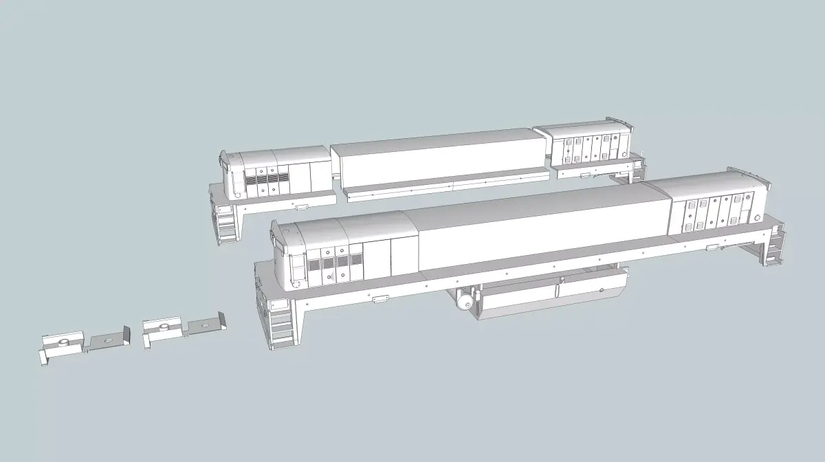 GE MATE HO and N Scale 3D Printable 3D print model