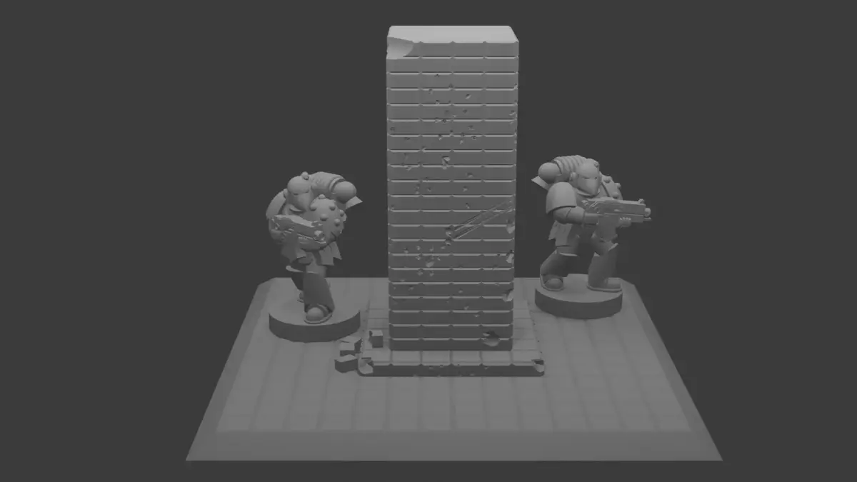 Epic Scale Miniature Terrain Piece 3D print model