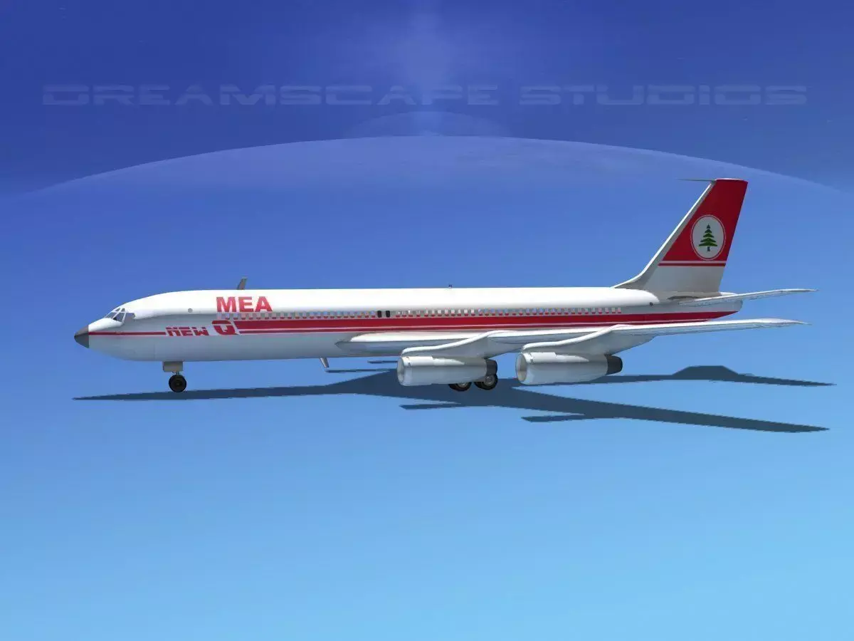 Boeing 707 Middle East 3D model