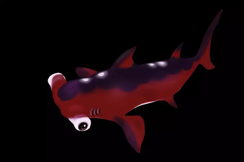 Hammerhead Shark Low-poly 3D model order