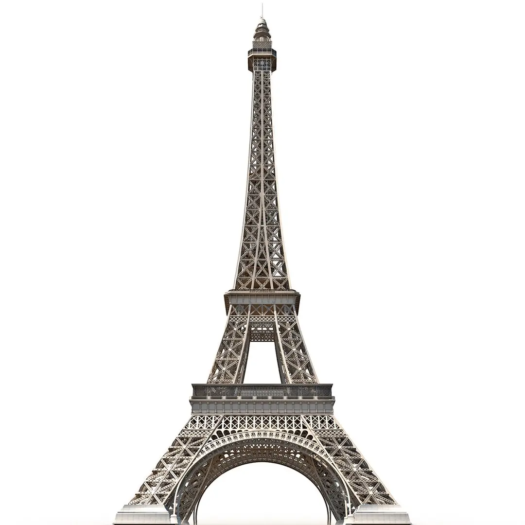 Eiffel Tower Low-Poly 3D model 3