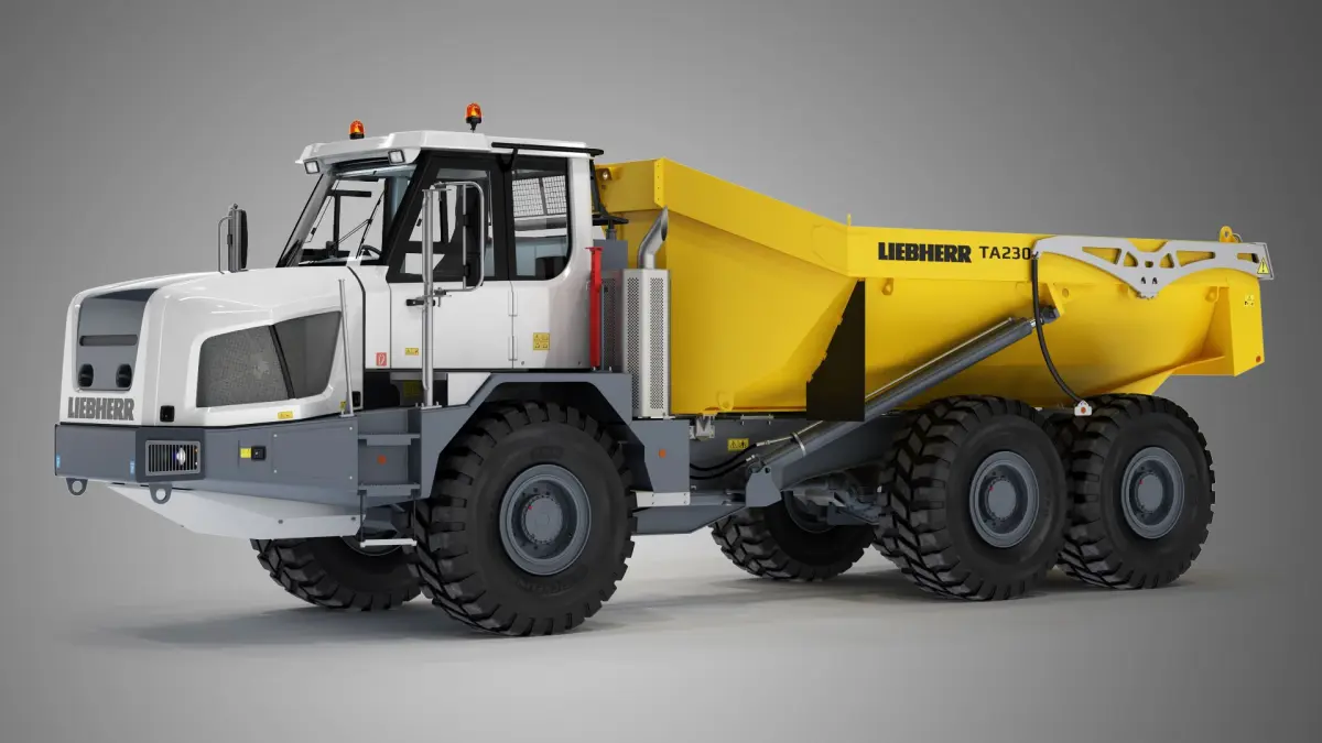 LIEBHERR TA 230 Litronic Articulated Truck v2 3D model