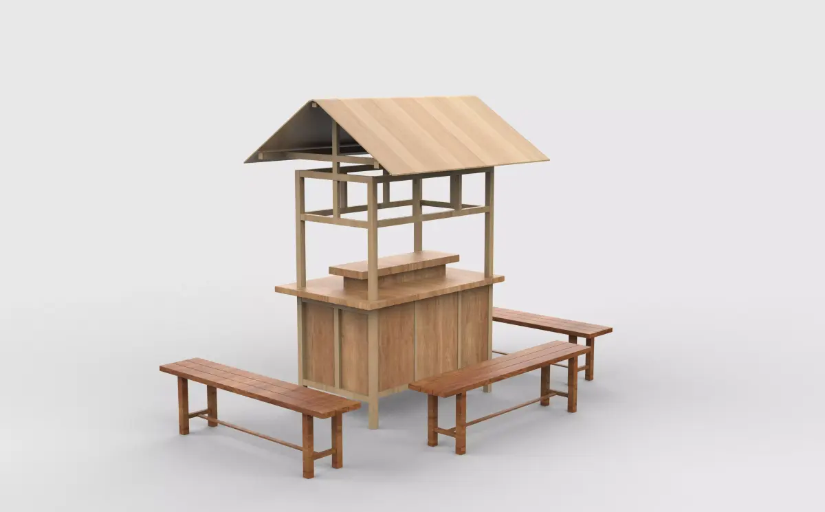Food Carts 03 3D model