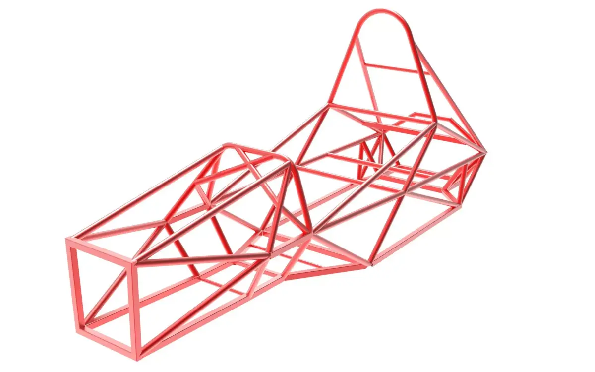 Formula SAE Chassis CAD Model Ready for FEA and Customization 3D print model