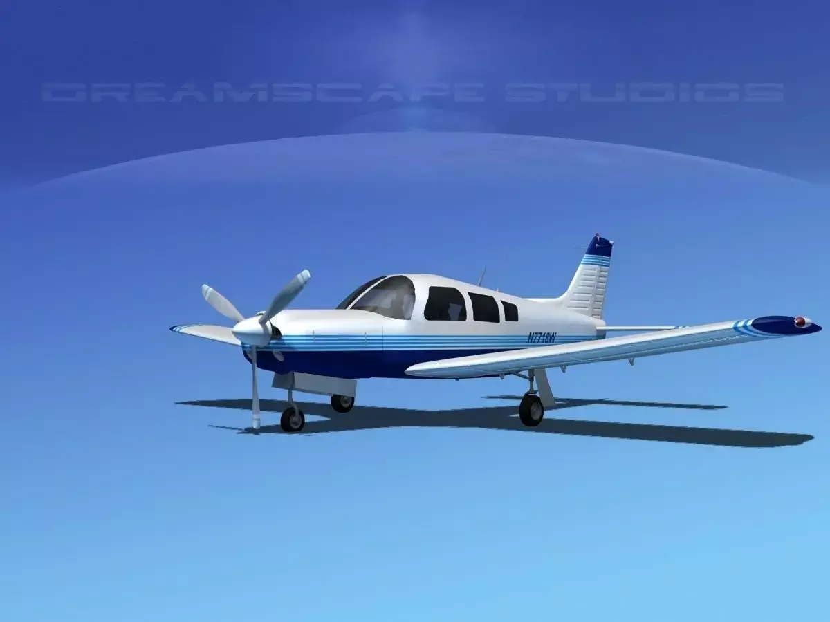 Piper Cherokee Arrow 3D model 6
