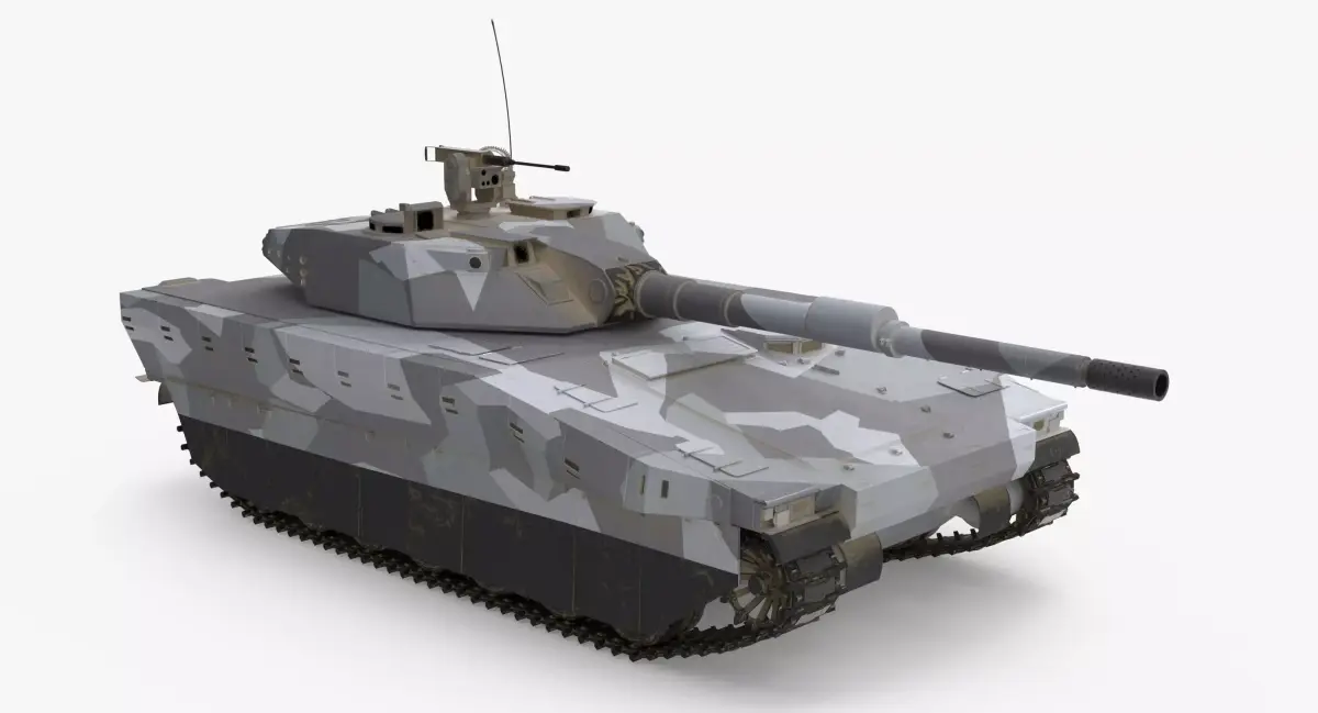 CV90 120T Low-poly 3D model