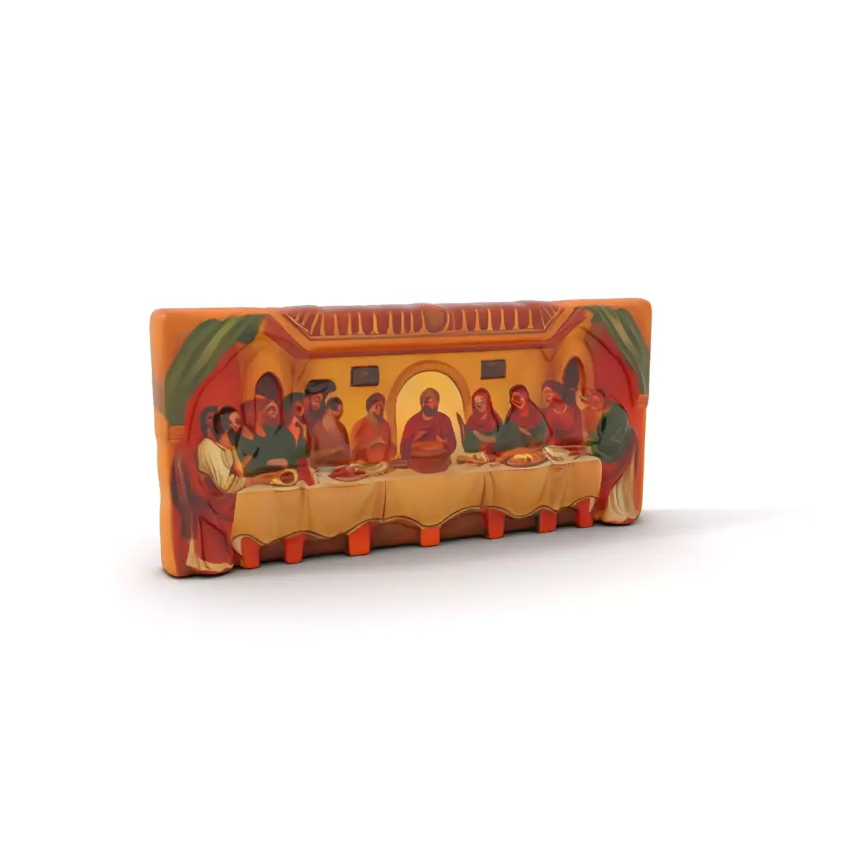 Historic Last Supper model pack Low-poly 3D model