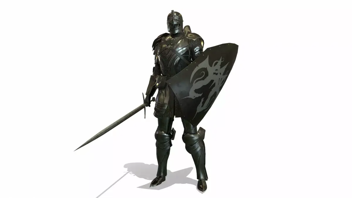 Cavalry Armor Low-poly 3D model