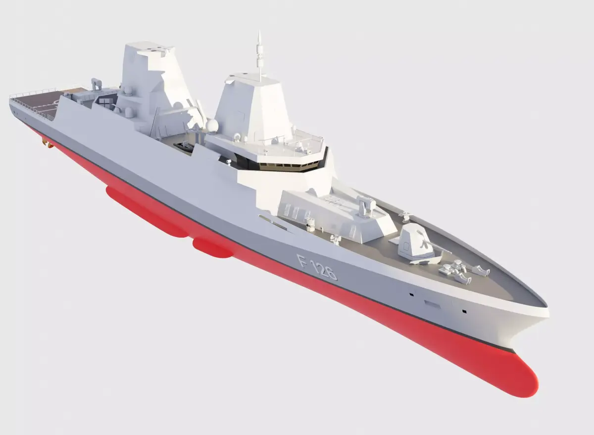 frigate F126 3D model