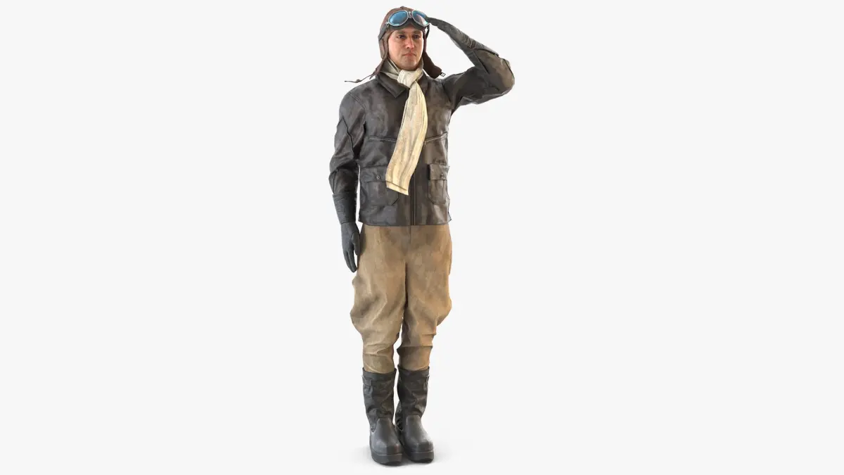 The Vintage Pilot Salutes 3D model