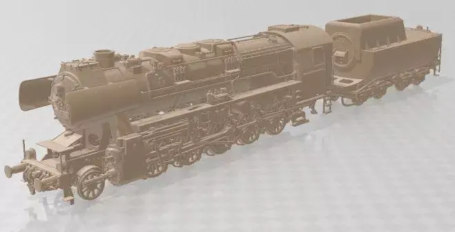 BR 52 Locomotive Steam Train Printable 3D print model
