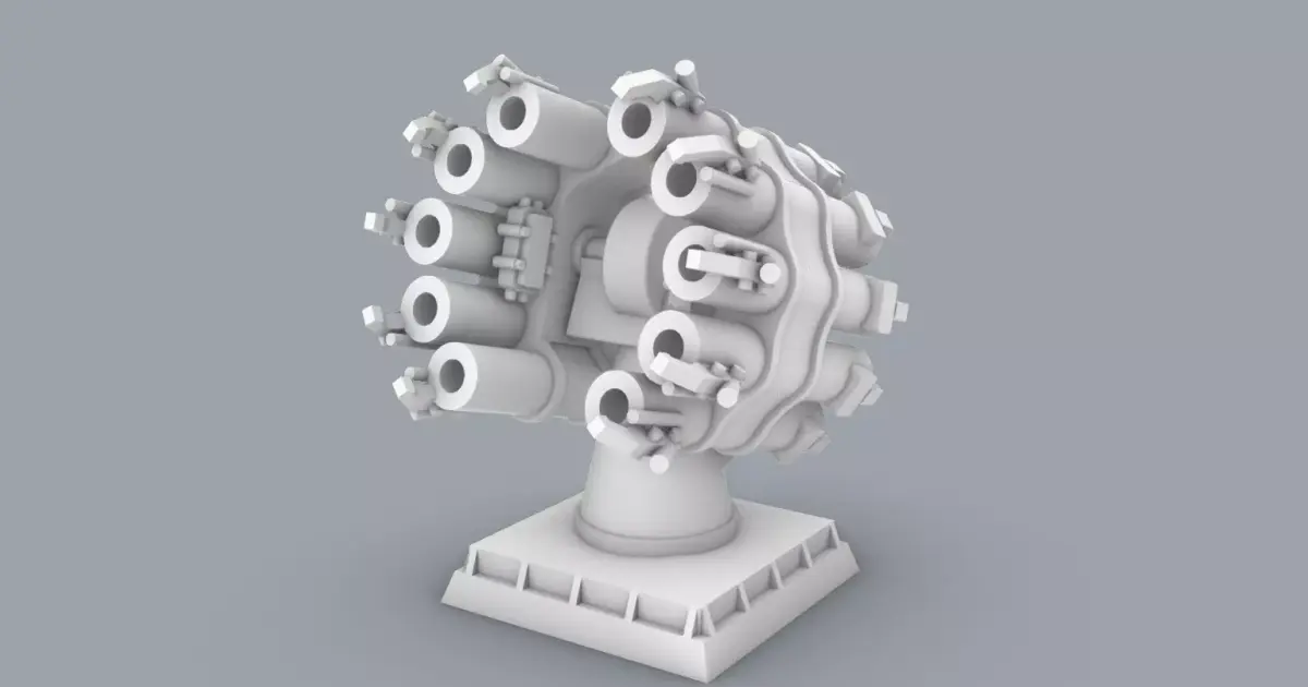 PM RBU-6000 Smerch-2 3D print model