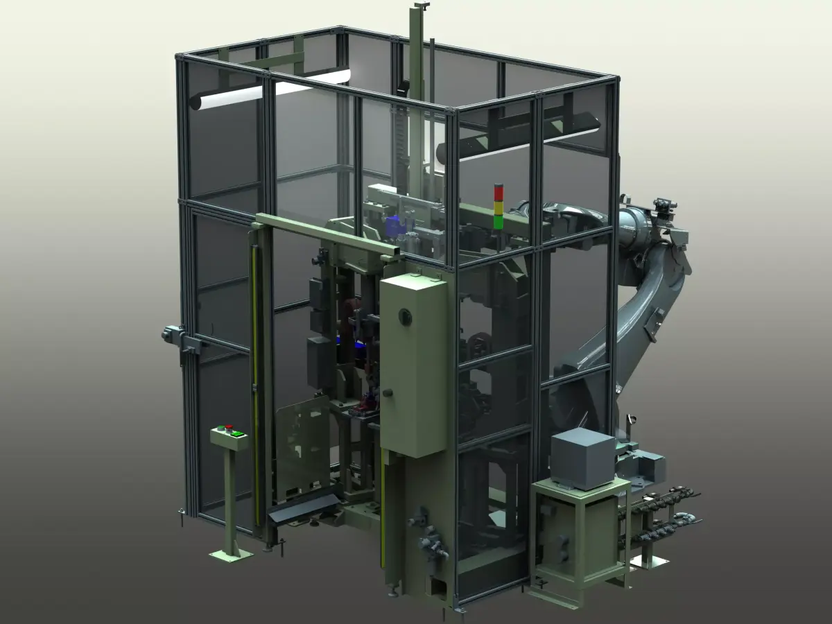Spot Welding Machine of Crossmember Sub-Assy 3D model