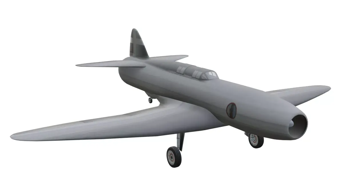 Caproni Campini N1 Low-poly 3D model