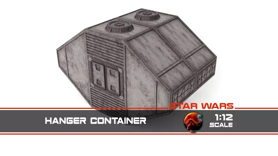 Hangar Container 1-12 scale Blackseries  3D print model