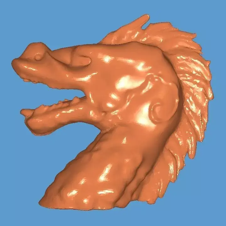 MakeIT 3 Piece Dragon Figure Head Body Tail 3D Model 3D model
