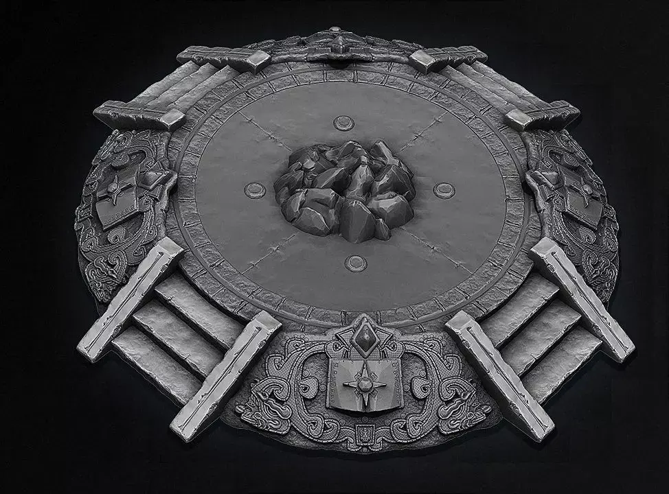 AZTEC PYRAMID ALTAR 3d Model 3D model
