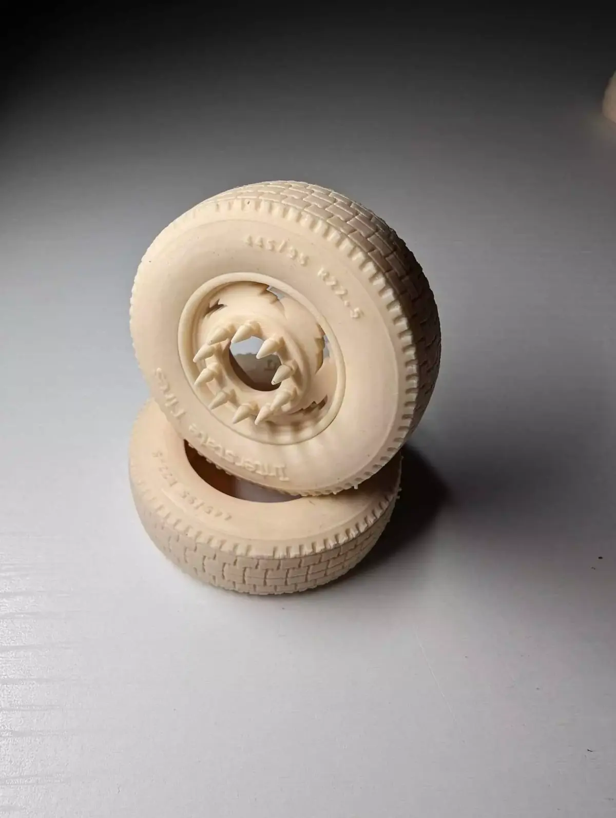 Semi truck and trailer tires 22-5 inch Oregon Interstate tire 3D print model