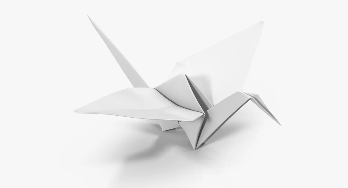 Origami Crane 3D model purchase
