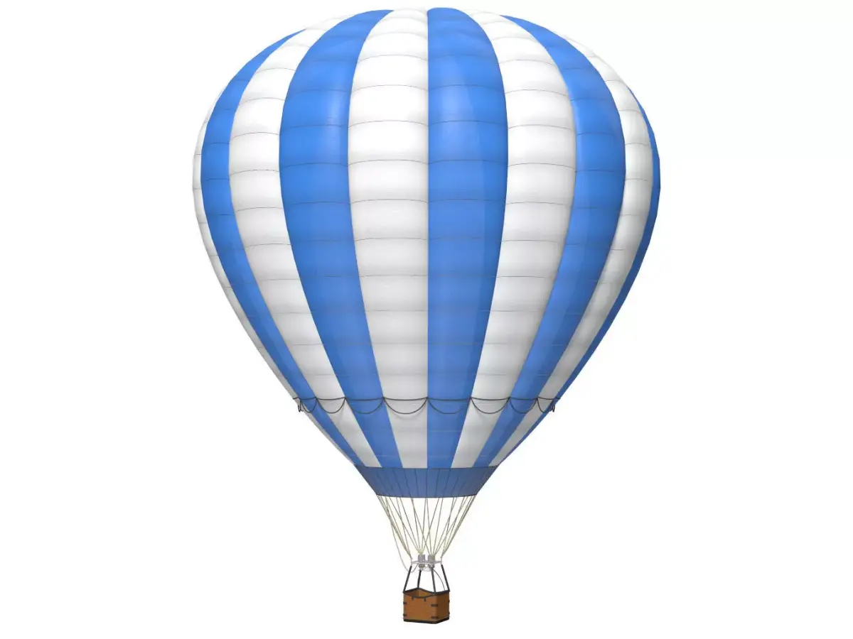 hot air balloon 3D model 8