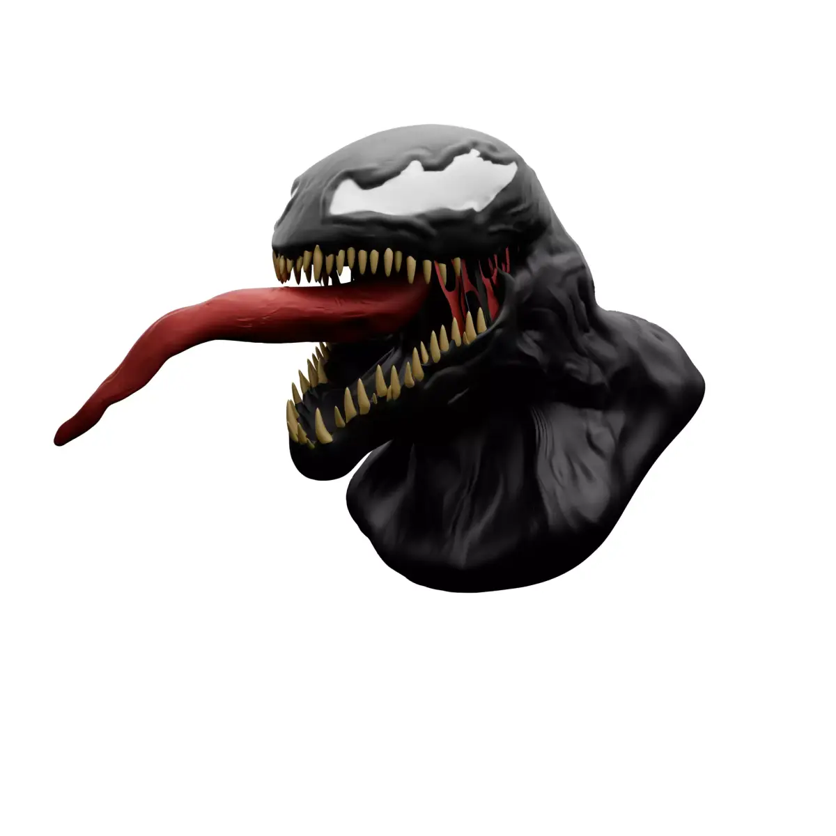 THIS IS VENOM CARAKTER Head this game  Low-poly 3D model