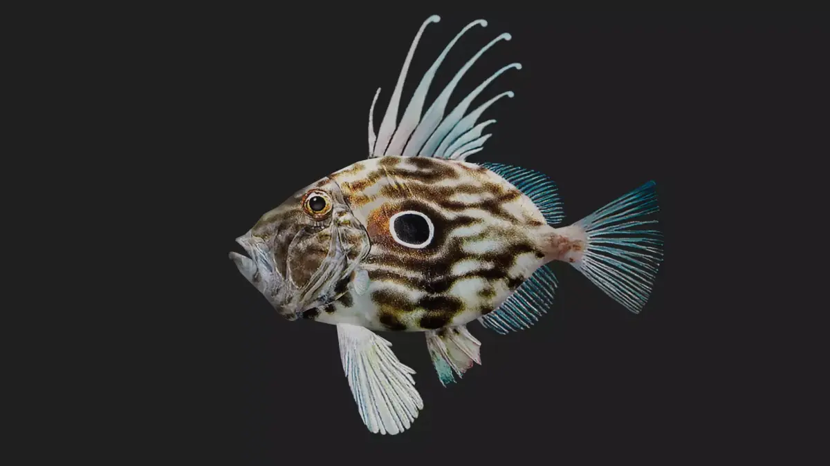 Dory fish Low-poly 3D model