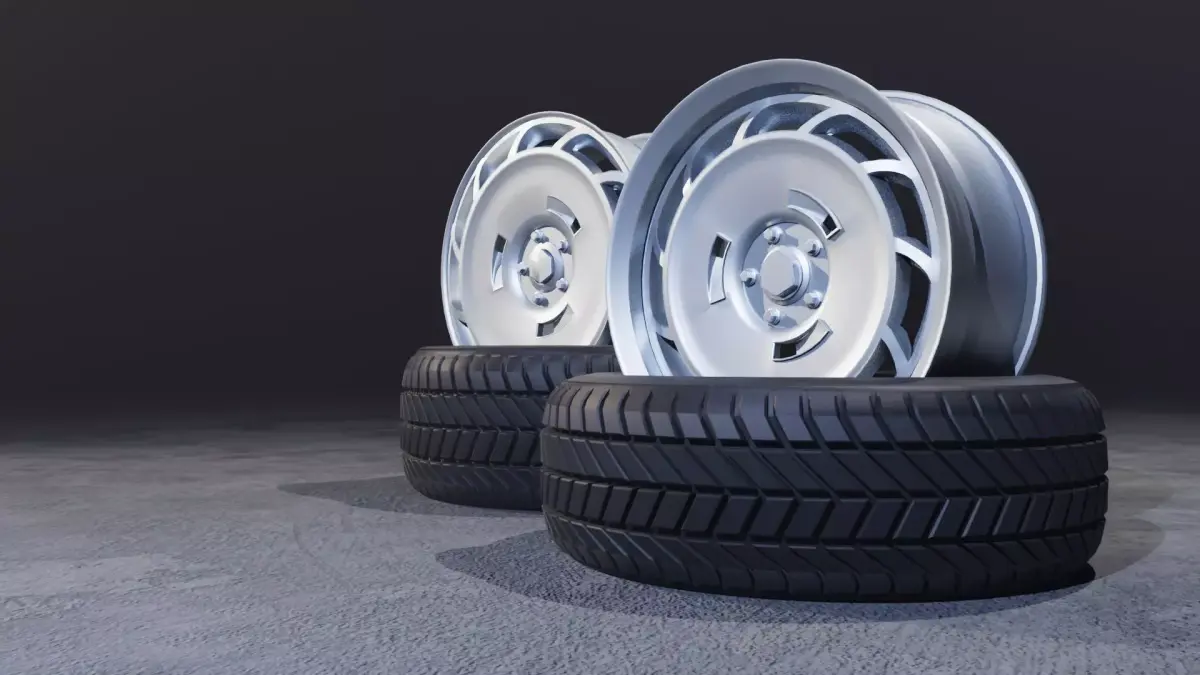 C11SP wheels Low-poly 3D model