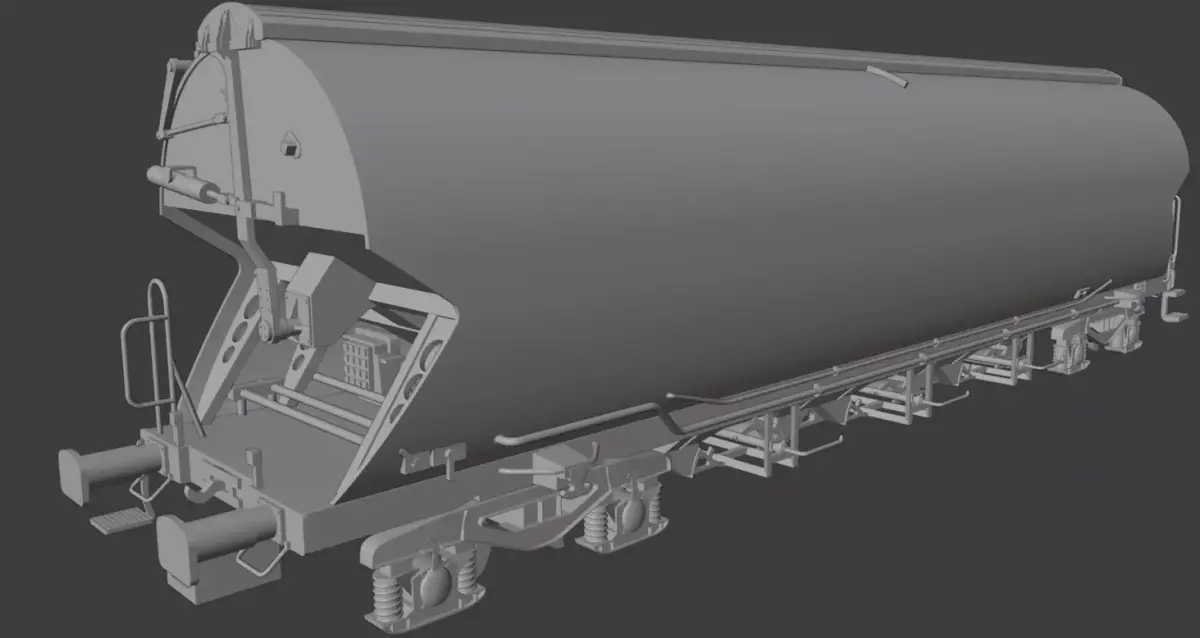 H0 1-87 scale Tagnpps 102 grain wagon 3D print model
