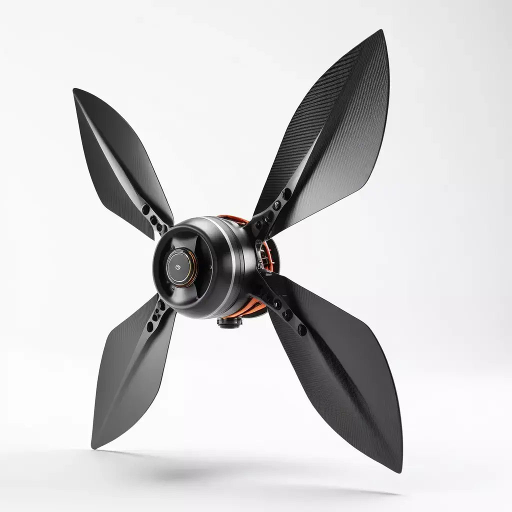Modern Carbon Fiber Propeller Unit 3D model