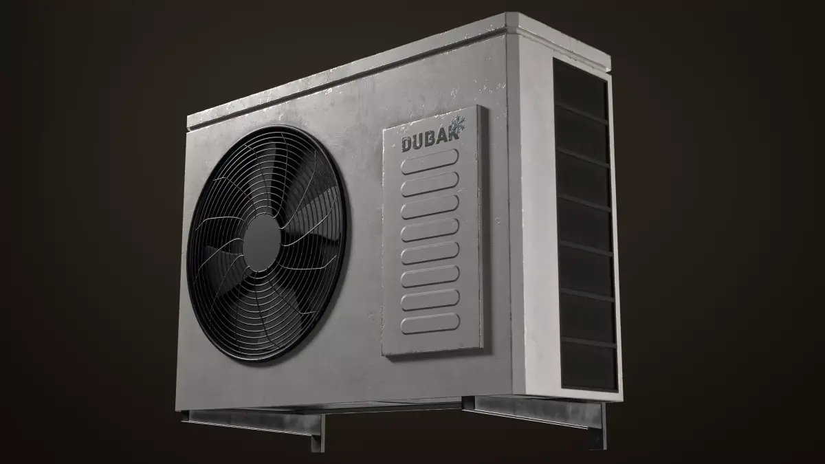 Air conditioner PBR Game Ready Low-poly 3D model