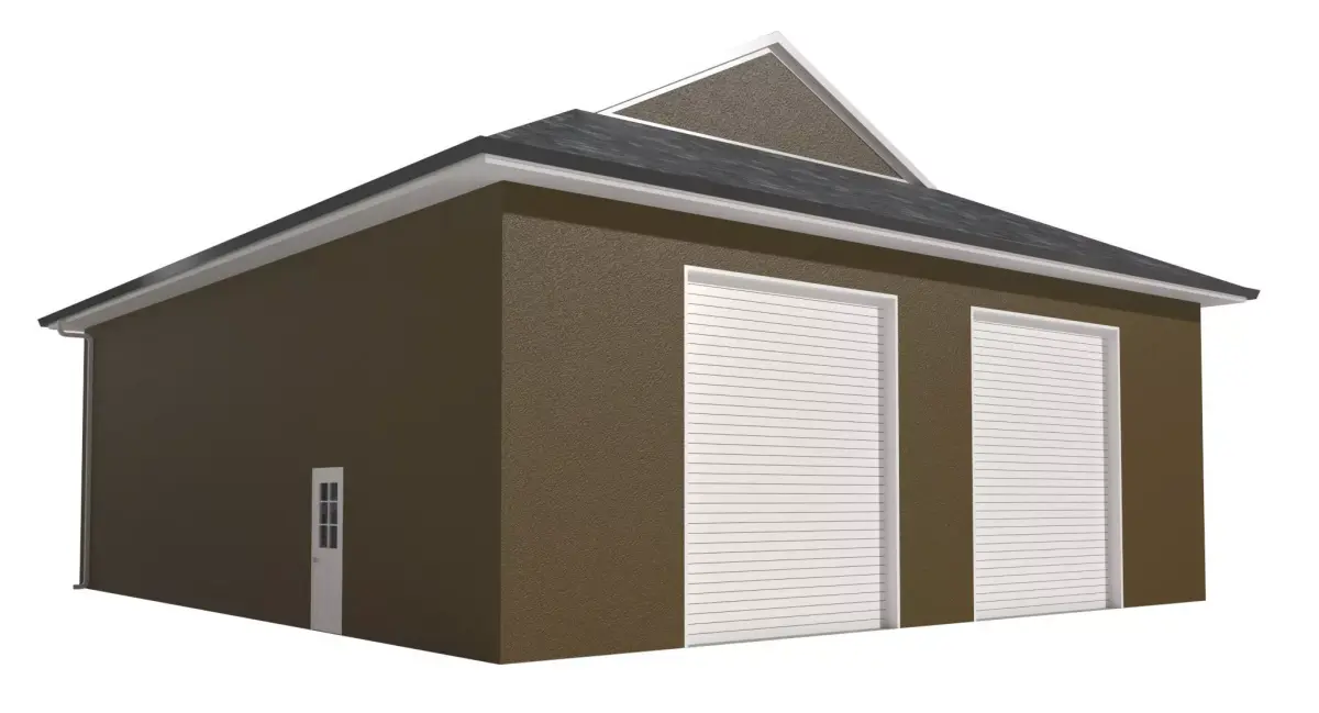 Garage-004 Low Poly 3D model